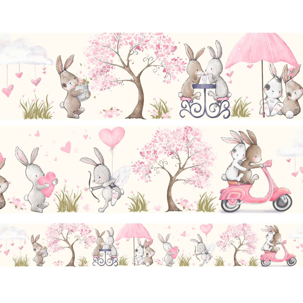 "Bunny Love" prémium bordűr | 5 méter x 14 cm