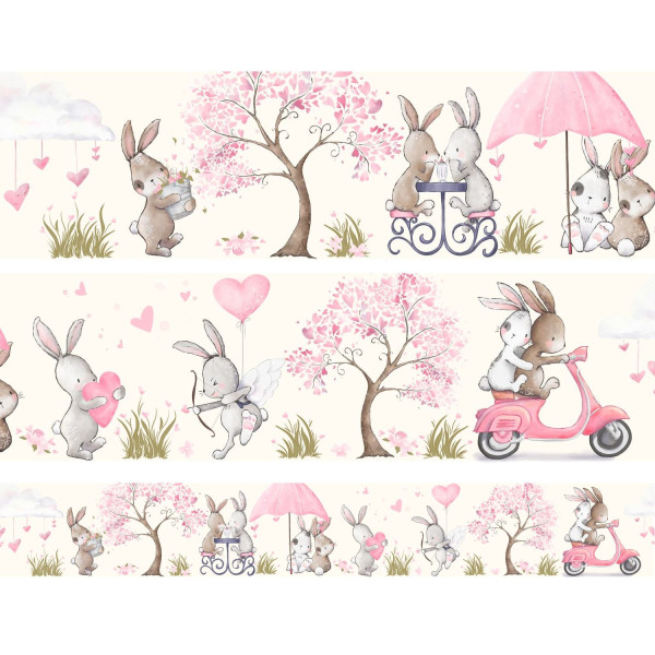 "Bunny Love" prémium bordűr | 5 méter x 14 cm
