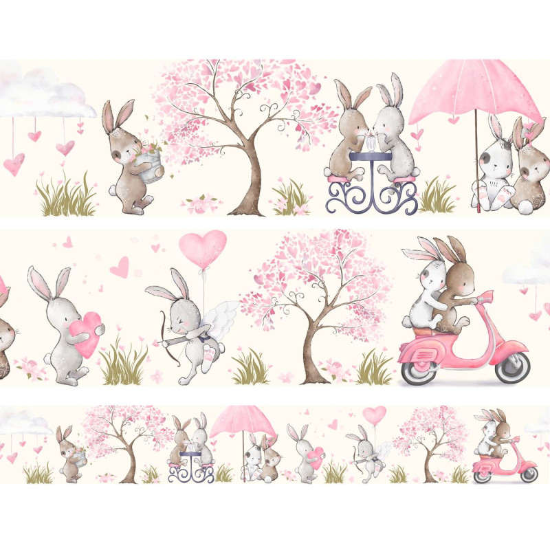 "Bunny Love" prémium bordűr | 5 méter x 14 cm